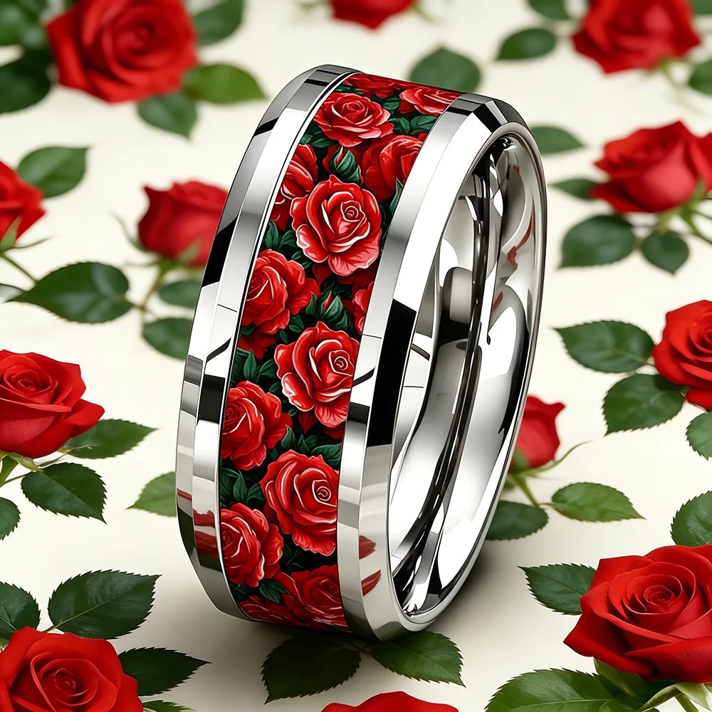 Vintage Gothic Halloween Castle Moon Bat Ring Hiphop Stainless Steel Rings For Men Wedding Party Jewelry Valentine's Day Gift