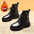 2024 New Boots Ladies Lace-Up Shoes for Women Warm Platform Zipper Ankle Boots Soft Women Shoes Winter Boots Fashion Botas Mujer