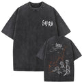 Washed Vintage Metal Rock Band Gojira The Flesh Alive T-shirt Men Women Fashion Oversized T Shirts Men's Casual Cotton T-shirts