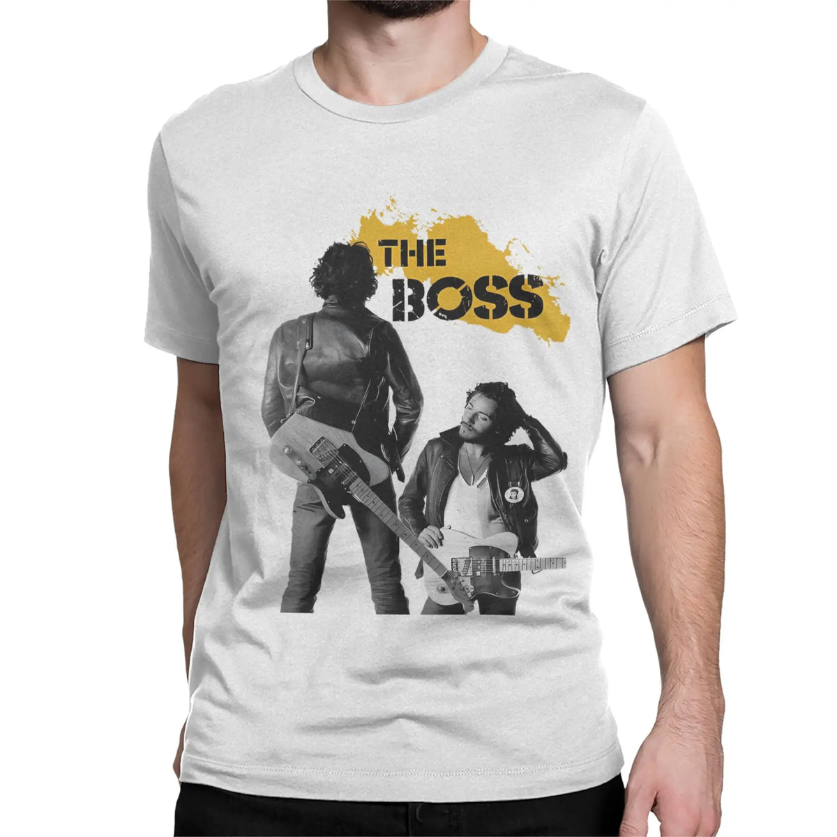 Bruce Heavy Metal T-Shirt for Men Women Springsteen Awesome Pure Cotton Tee Shirt Round Collar Short Sleeve T Shirts Summer Tops