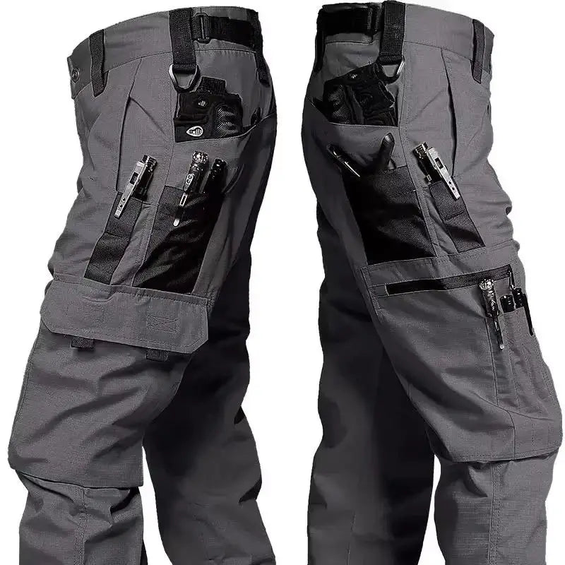 Men's Tactical Pants, Waterproof Pants, Men's Casual Sports Combat Pants, Men's Outdoor Multi Pocket Wear-Resistant Work Pants