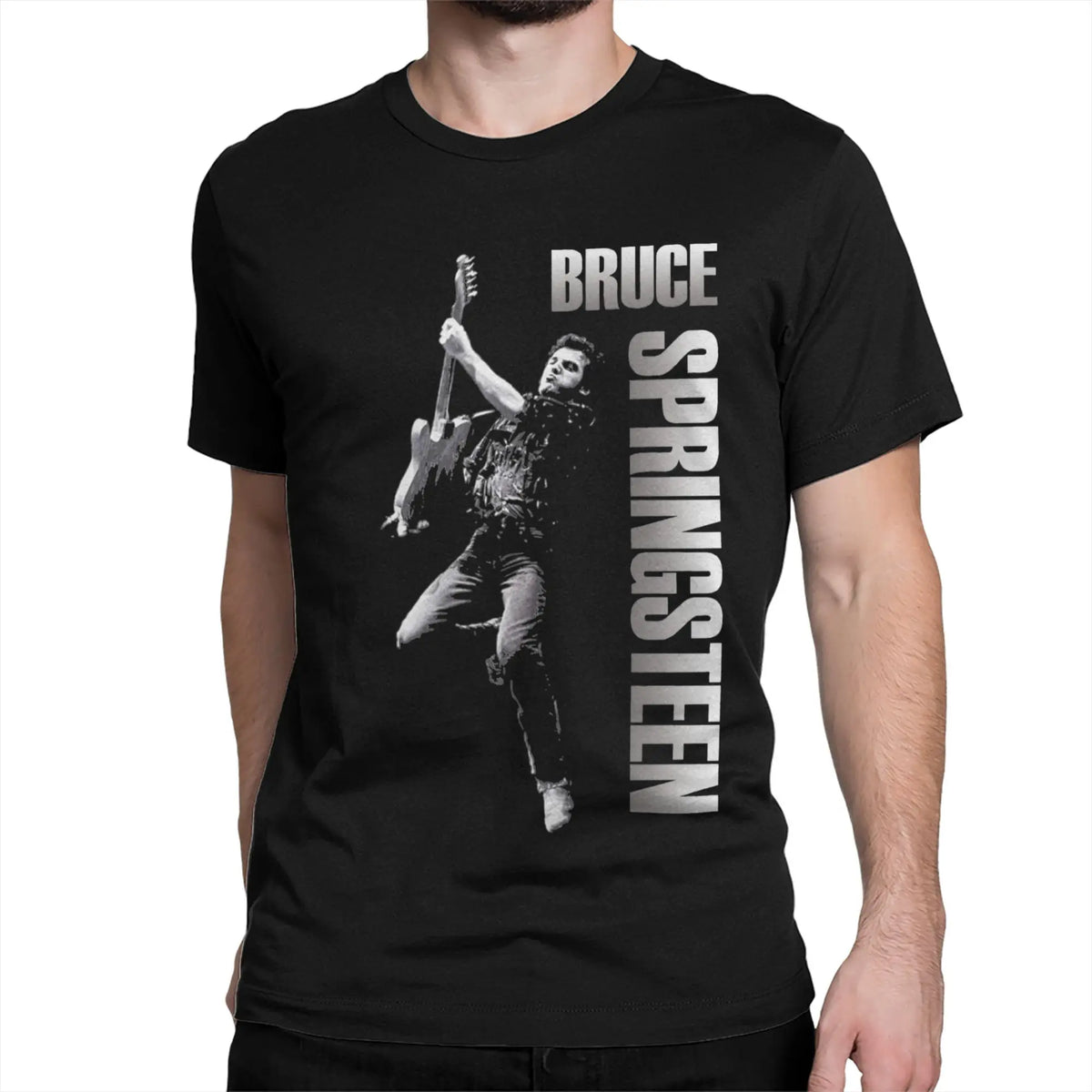 Bruce Heavy Metal T-Shirt for Men Women Springsteen Awesome Pure Cotton Tee Shirt Round Collar Short Sleeve T Shirts Summer Tops