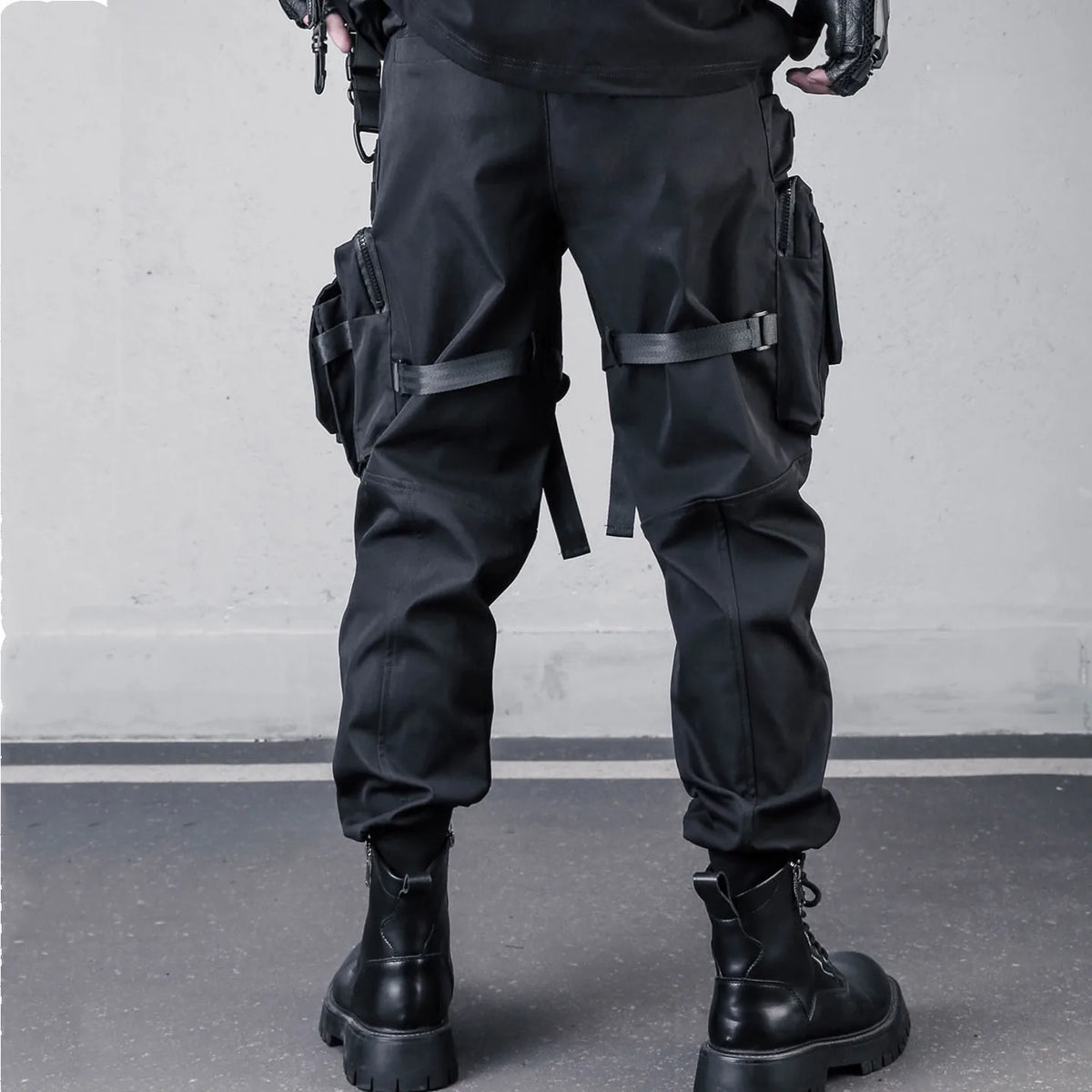 2026 Outdoor Tactical Punk Cargo Pants Multi-pockets Paratrooper Techwear Pants Man High Street Hip Hop Trousers