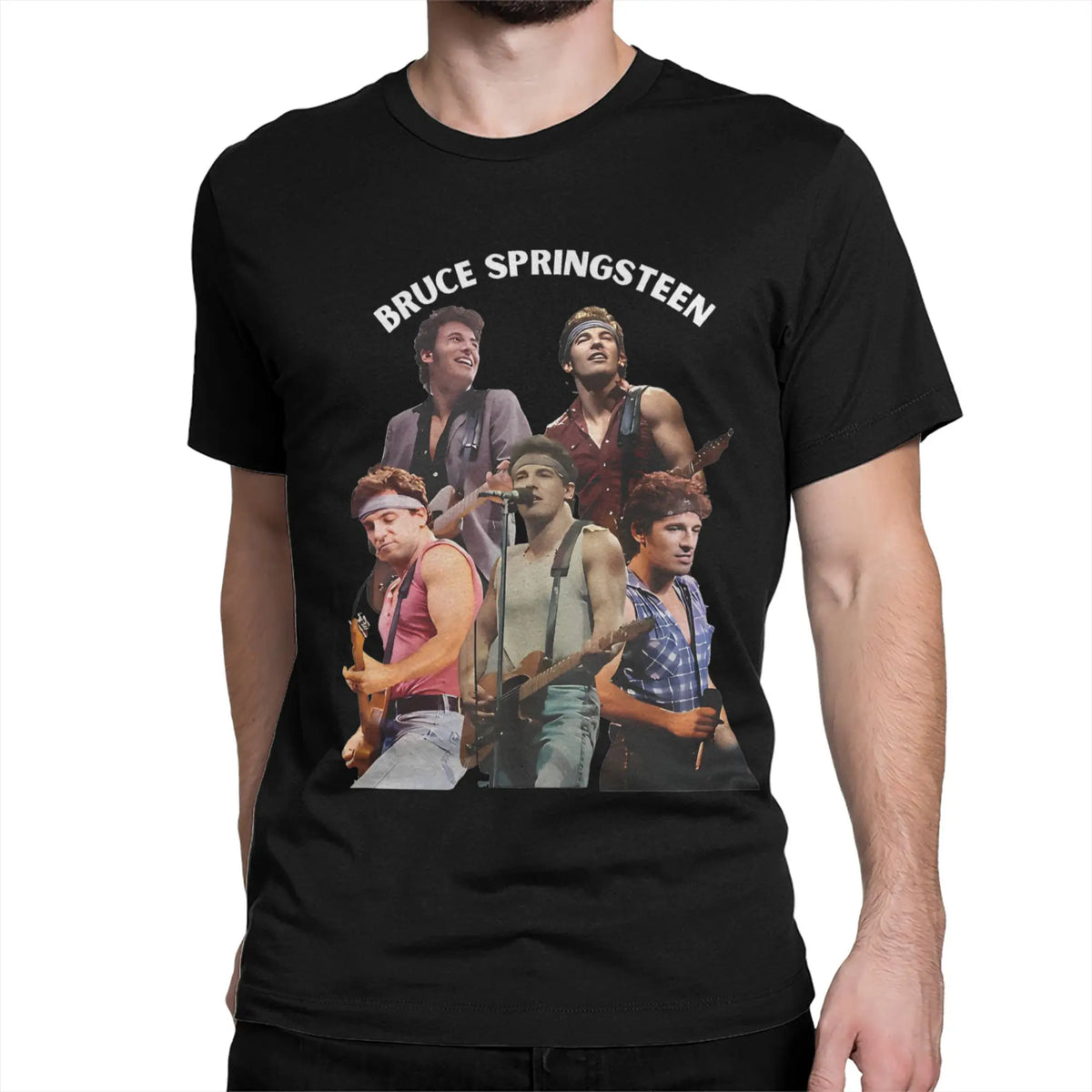Bruce Heavy Metal T-Shirt for Men Women Springsteen Awesome Pure Cotton Tee Shirt Round Collar Short Sleeve T Shirts Summer Tops