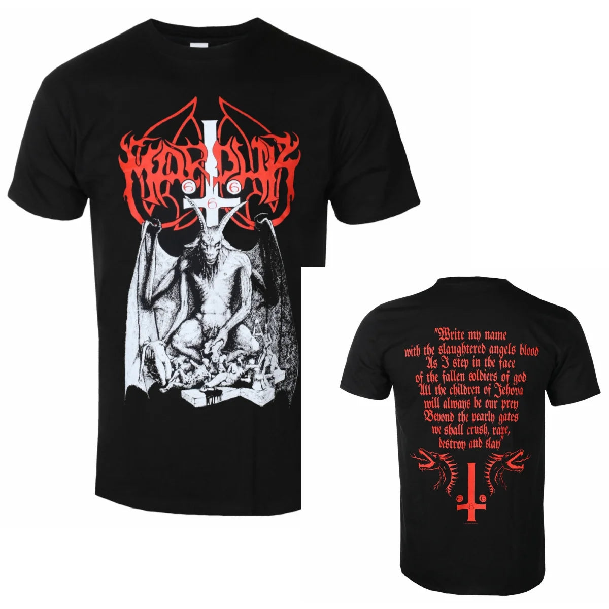 Y2k Summer Marduk Graphic Cotton T-shirt Unisex Summer Short Sleeve Fashion Brand Tee Luxury Casual Vintage Tees