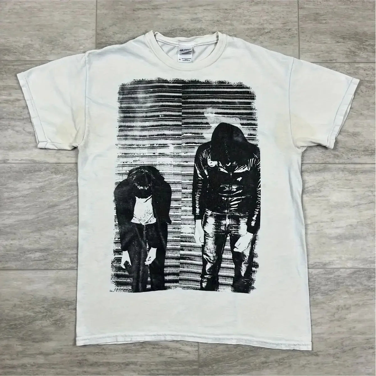 Y2K Punk Dark Streetwear Portrait Graphic T-Shirt Men Women Urban Style Polyester Short Sleeve Fashion Casual Tops