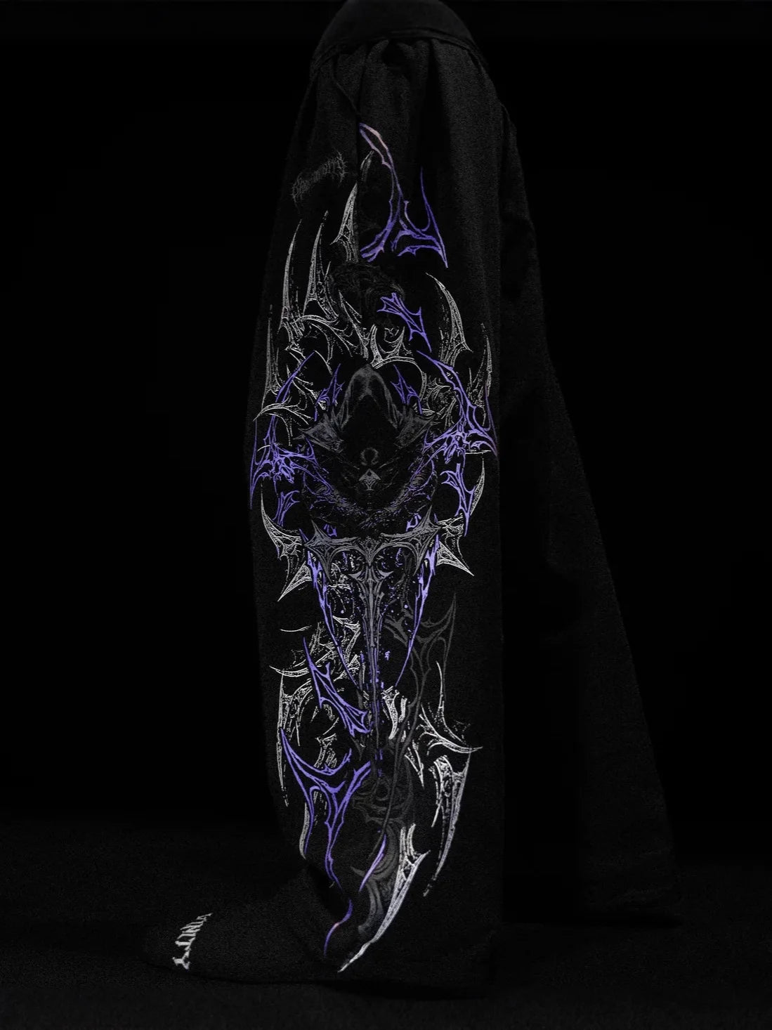 Men’s Gothic Tribal Wide-Leg Drawstring Sweatpants