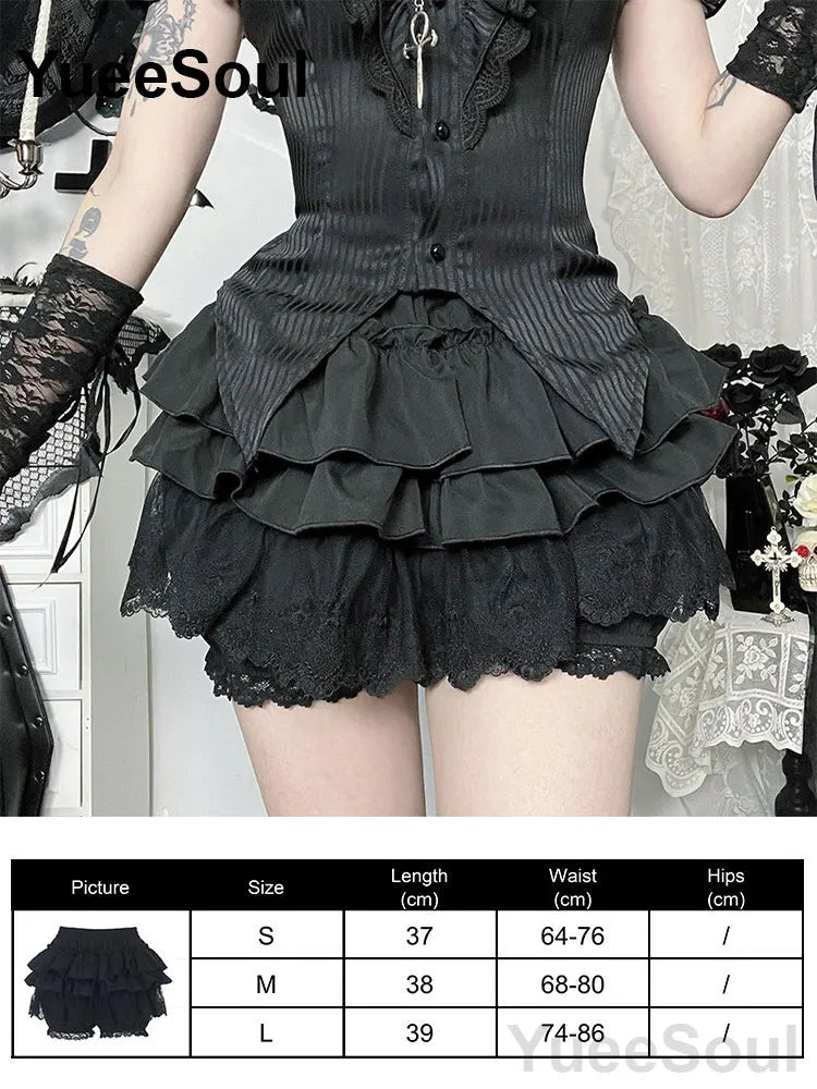Gothic Women Skirts Black High Waist Pleated Skirts 2026 New Y2K Party Club Punk Goth Dark Grunge Lolita Halloween Mini Skirt