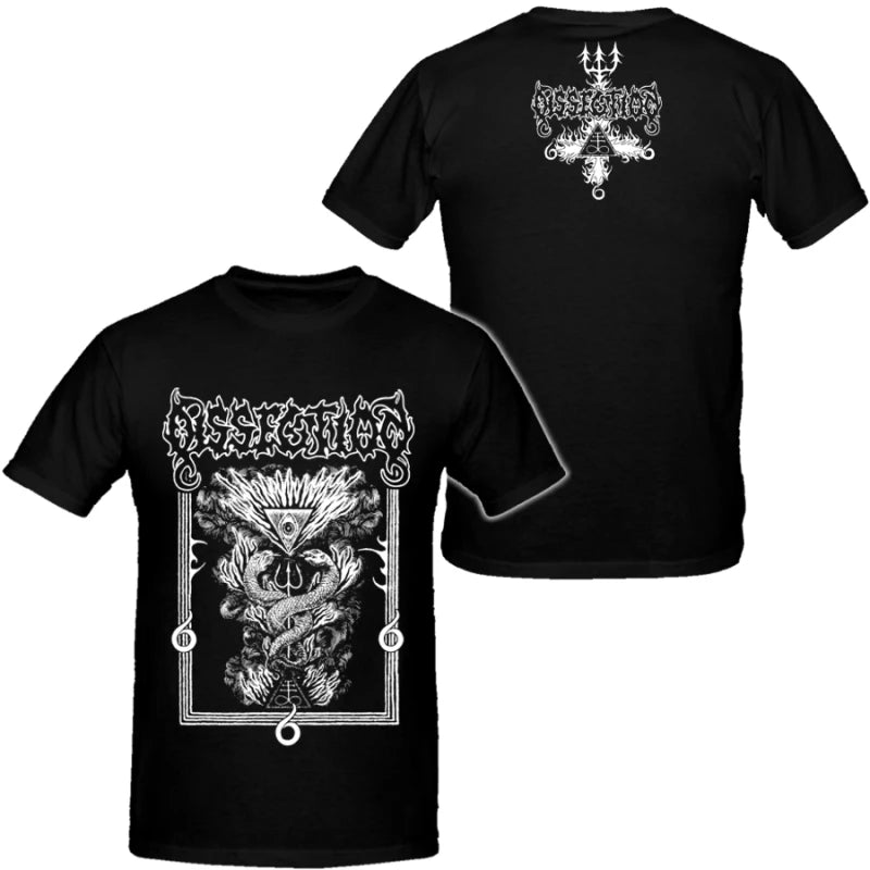 Dissection Band Mens Hip Hop Heavy Metal Tshirts Cotton Shirt Unisex Summer Short Sleeve Fashion Brand Tee Vintage Tops