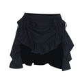 Gothic Punk Lolita Dark Style Summer Skirt Japanese Girls 2026 New Sweet Ruffles Halloween Multi-layer Retro Solid Color Skirts