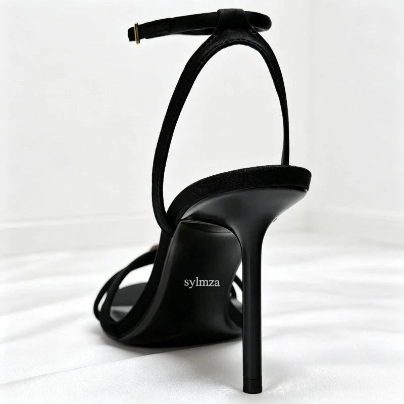 Sexy Brand Thin High Heels Women Summer New Fashion Designer Sandals Ladies Pumps Ankle Strap Elegant Banquet Party Shoes Female