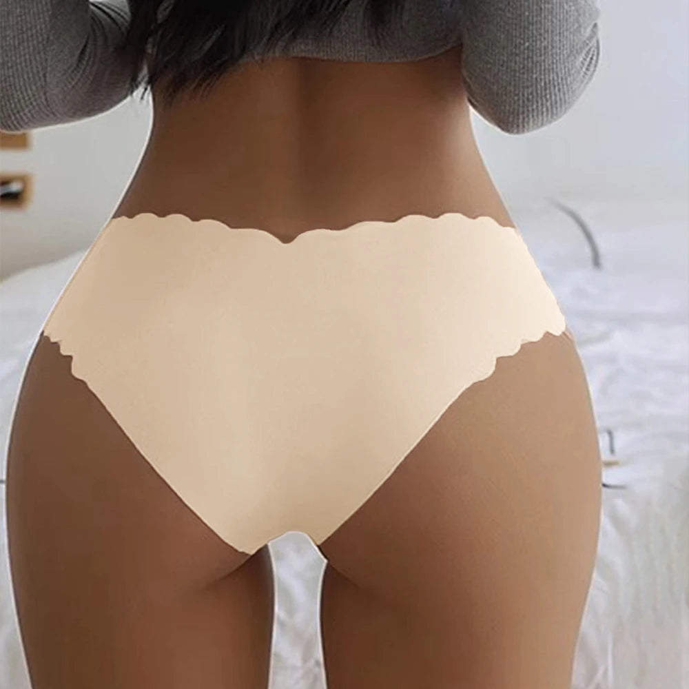 6Pcs/Set Women's Ruffles Panties Seamless Underwear for Woman Solid Comfortable Briefs Bikinis Lingerie Intimates XS-L Pantys