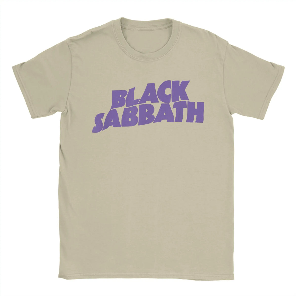 Black Sabbath Purple Logo T Shirt Beach  Y2K Funny T-Shirts 100 Cotton Leisure Tshirt For Men Short Sleeves Print Tops