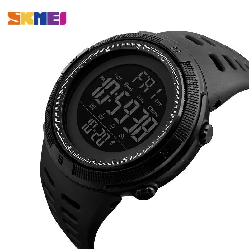 SKMEI 1251 Sports Digital Watch for Men Waterproof Electronic Countdown Mens Wristwatches Military Clock 1560 Reloj Hombre 1068