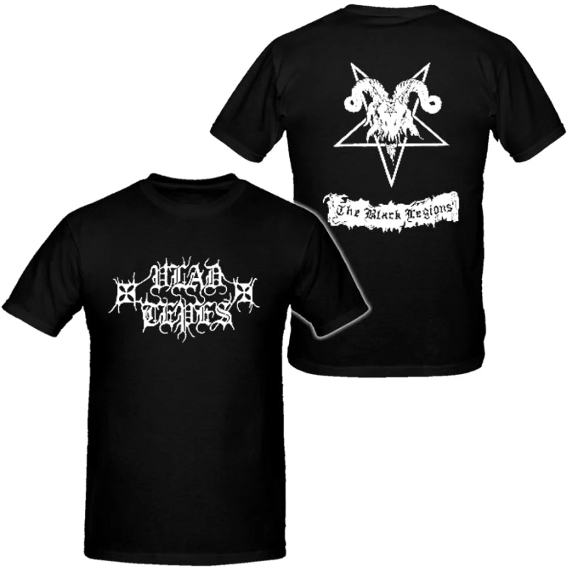 Vlad Tepes Style Band Men Hip Hop Heavy Metal Tshirts Cotton Shirt Unisex Summer Short Sleeve Fashion Brand Tee Retro Tops