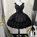 Summer Vintage Victorian Gothic Lolita Dress Women Punk Style Sweet Lace Bow Eveing Party Dresses Harajuku Y2k Princess Dress