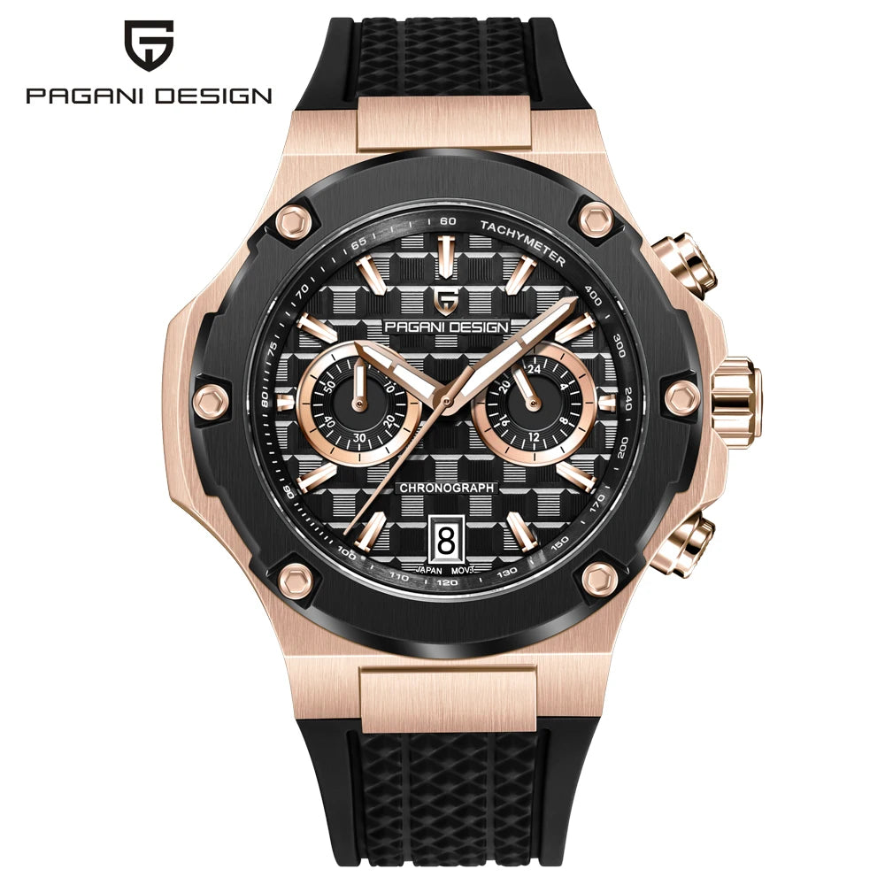2026 New PAGANI DESIGN Men's Quartz Watches Top Luxury Speed Sports Chronograph Watch Men Waterproof Luminous AR Sapphire Clock