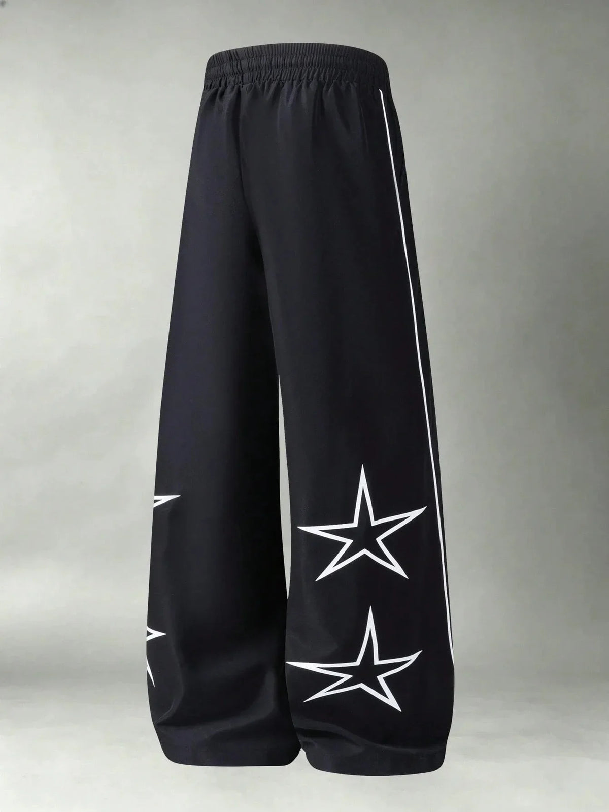 Y2K Star Printed Wide Leg Pants with European and American Hip-hop Street Style, Loose Hanging Casual Quick Drying Sports Pants
