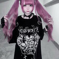 Y2k T shirts Female Gothic Japanese Tees Casual Short Sleeve Cartoon Summer T-shirt Tops Women's Clothes Fashion New Clothing
