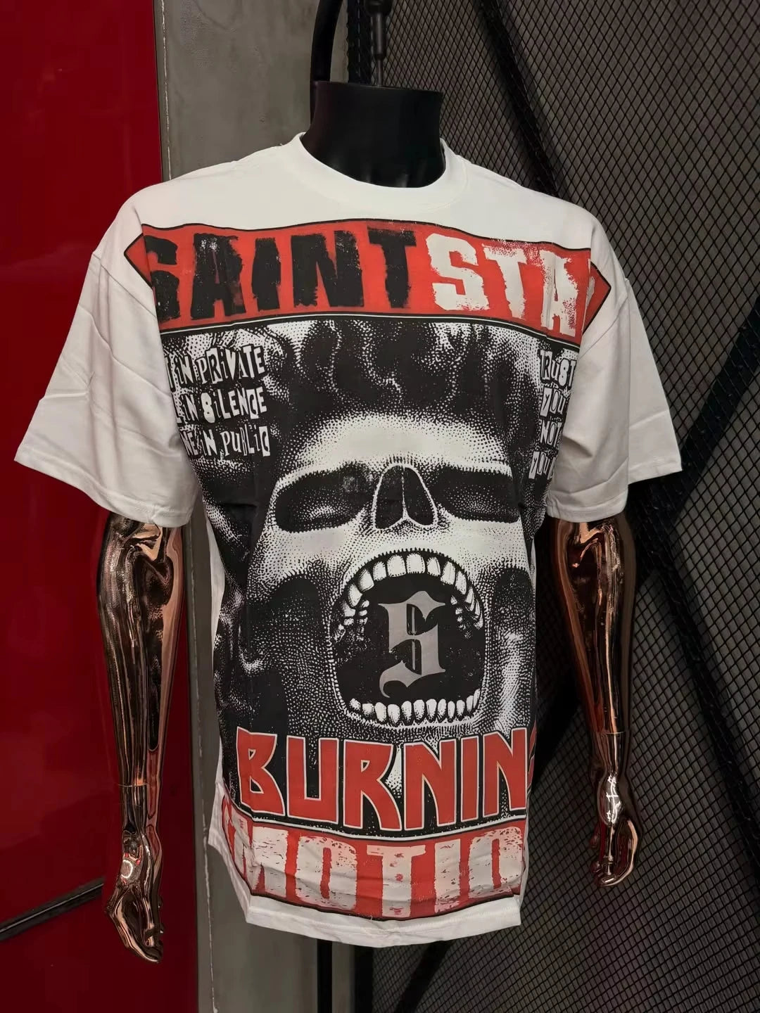 Y2K Skeleton US Dollar Street Trendy Brand T-Shirt Cotton Graphic Tee Men Women Summer Streetwear