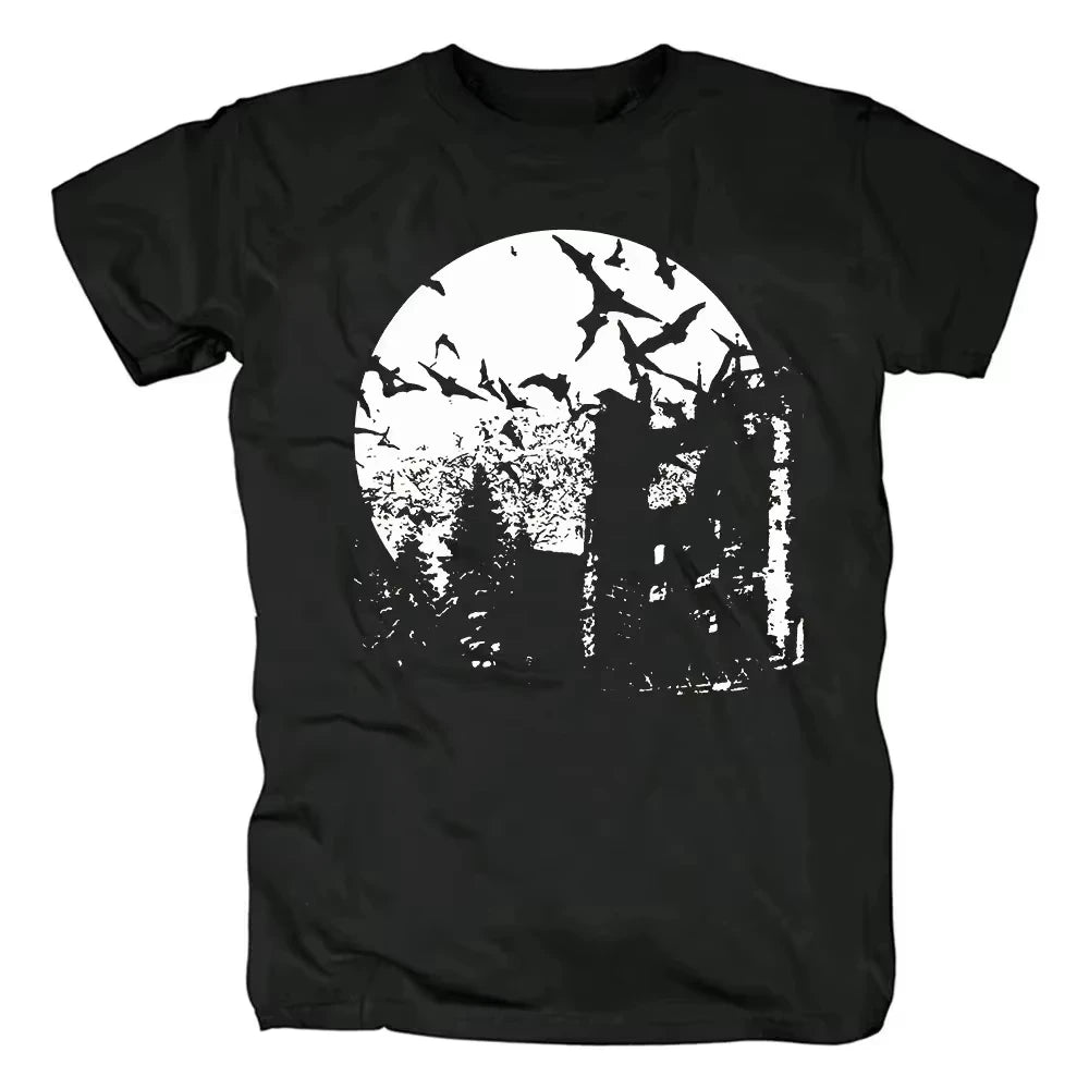 Black Heavy Metal Theme Winds Satanic Warmaster T-shirt Men Women Street Hip Hop Fashion Short Sleeve Cotton Casual Harajuku Tee