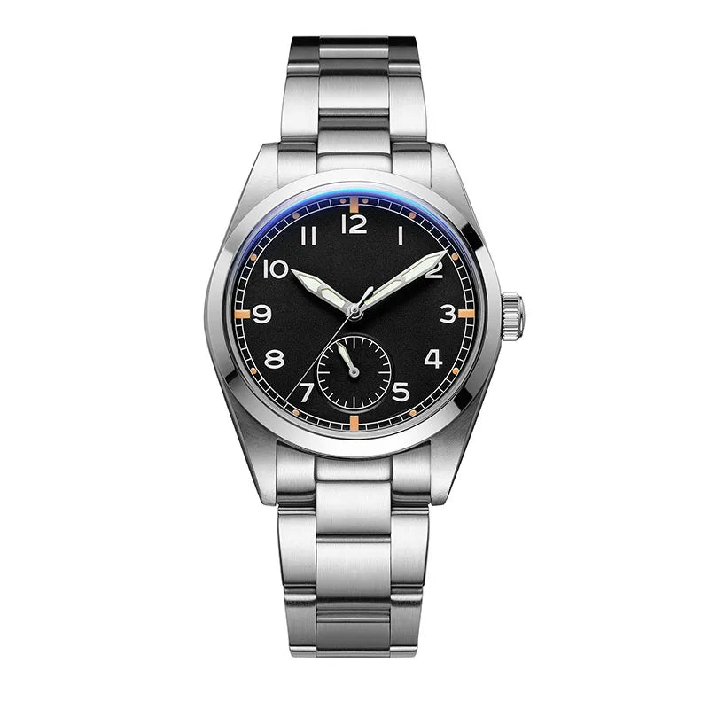 ADDIESDIVE 36mm Men Quartz VH60 Watch AD2099 BGW9 Luminous Bubble Mirror Pot Cover Glass 10Bar Waterproof Stainless Steel Watch