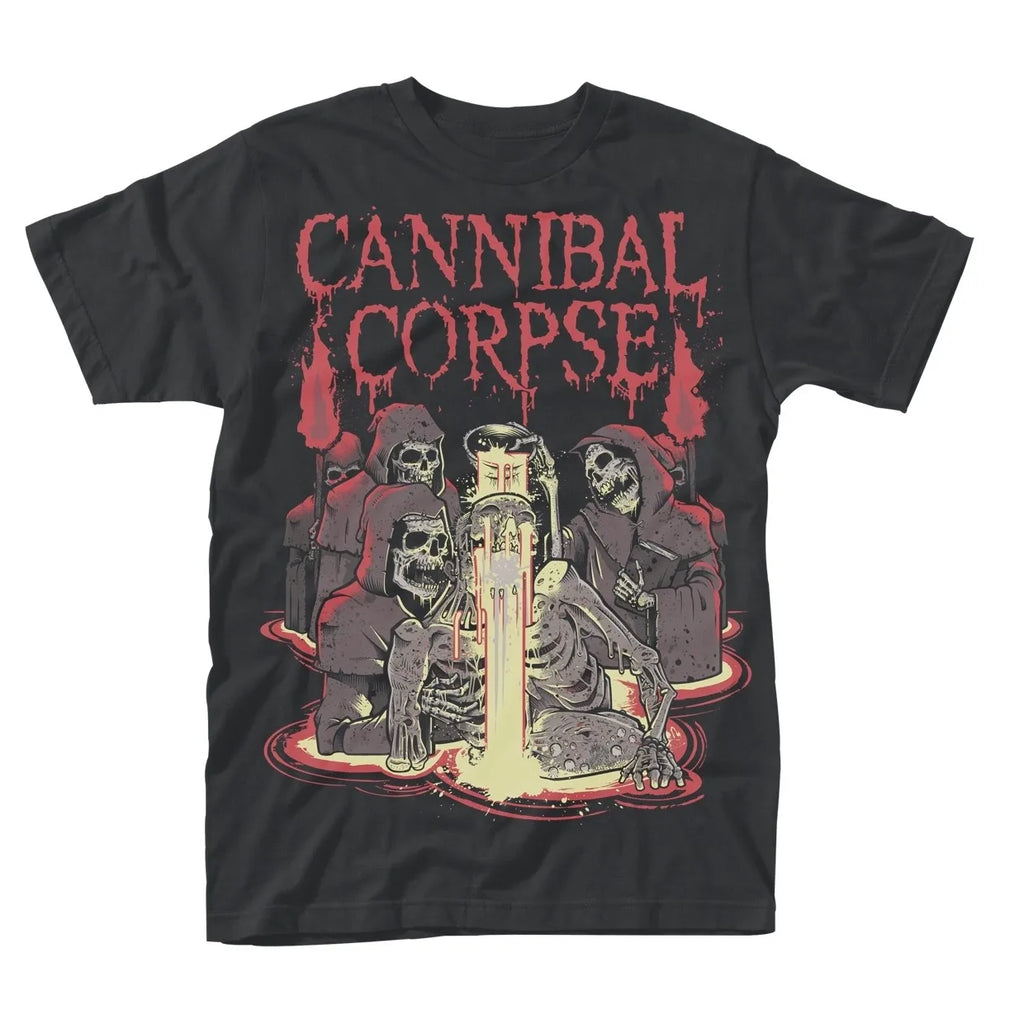 Gothic Rock Graphic T Shirts Heavy Metal Tops Hot Topics Cannibal Corpse Torn Apart T-Shirt Casual Loose Print Cottpn Tee Unisex