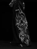 Men’s Gothic Tribal Wide-Leg Drawstring Sweatpants