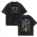 Game Clair Obscur Expédition 33 Vintage Washed T Shirts Men's Women Casual High Quality Cotton T-shirt Fans Streetwear