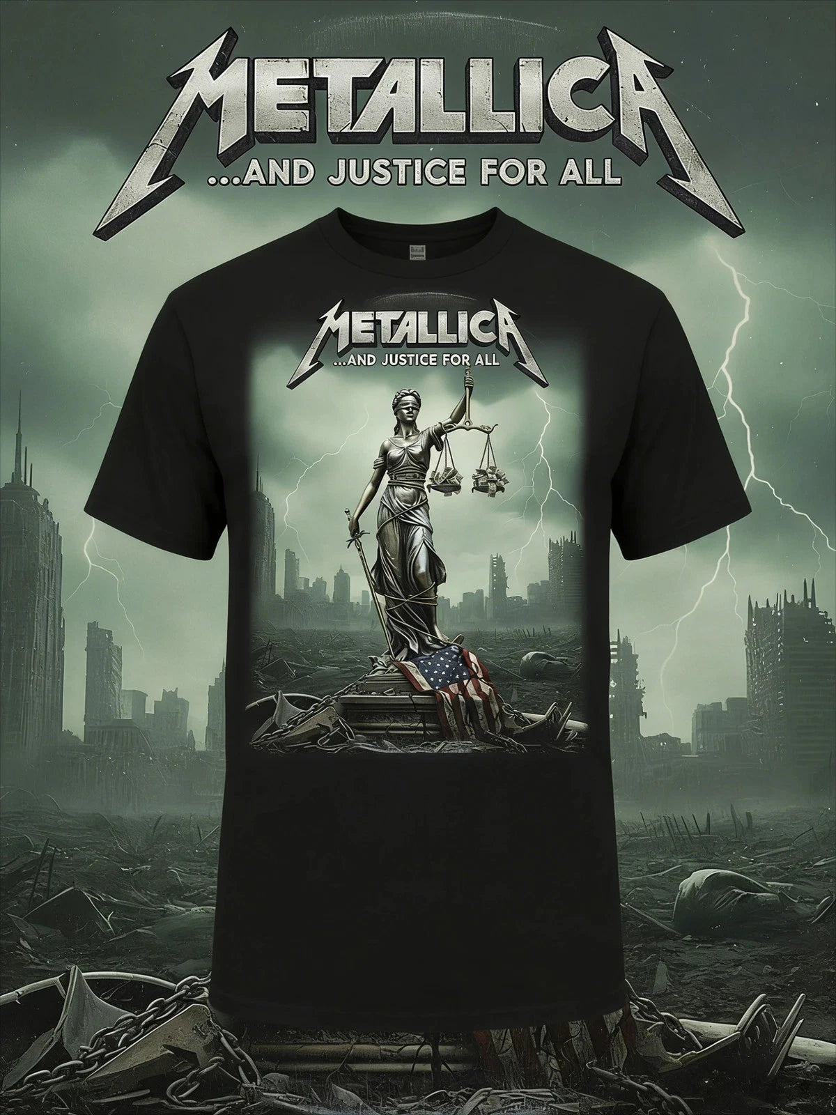 Metallica Band T-Shirt Cotton Graphic Tee Men Women Summer Streetwear Top