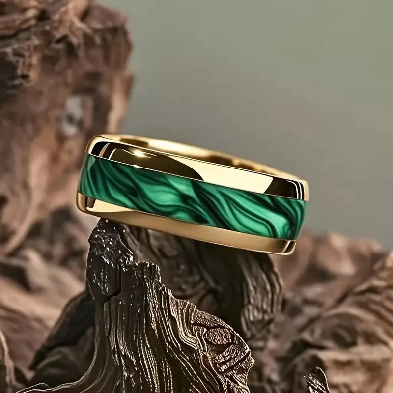 Vintage Gothic Halloween Castle Moon Bat Ring Hiphop Stainless Steel Rings For Men Wedding Party Jewelry Valentine's Day Gift