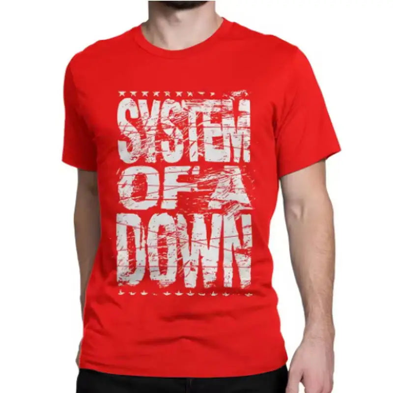 Novelty Rock Heavy Metal Band T-Shirt Men Women's O Neck Pure Cotton T Shirts System of A Downs SOAD Tee Shirt 3XL Tops