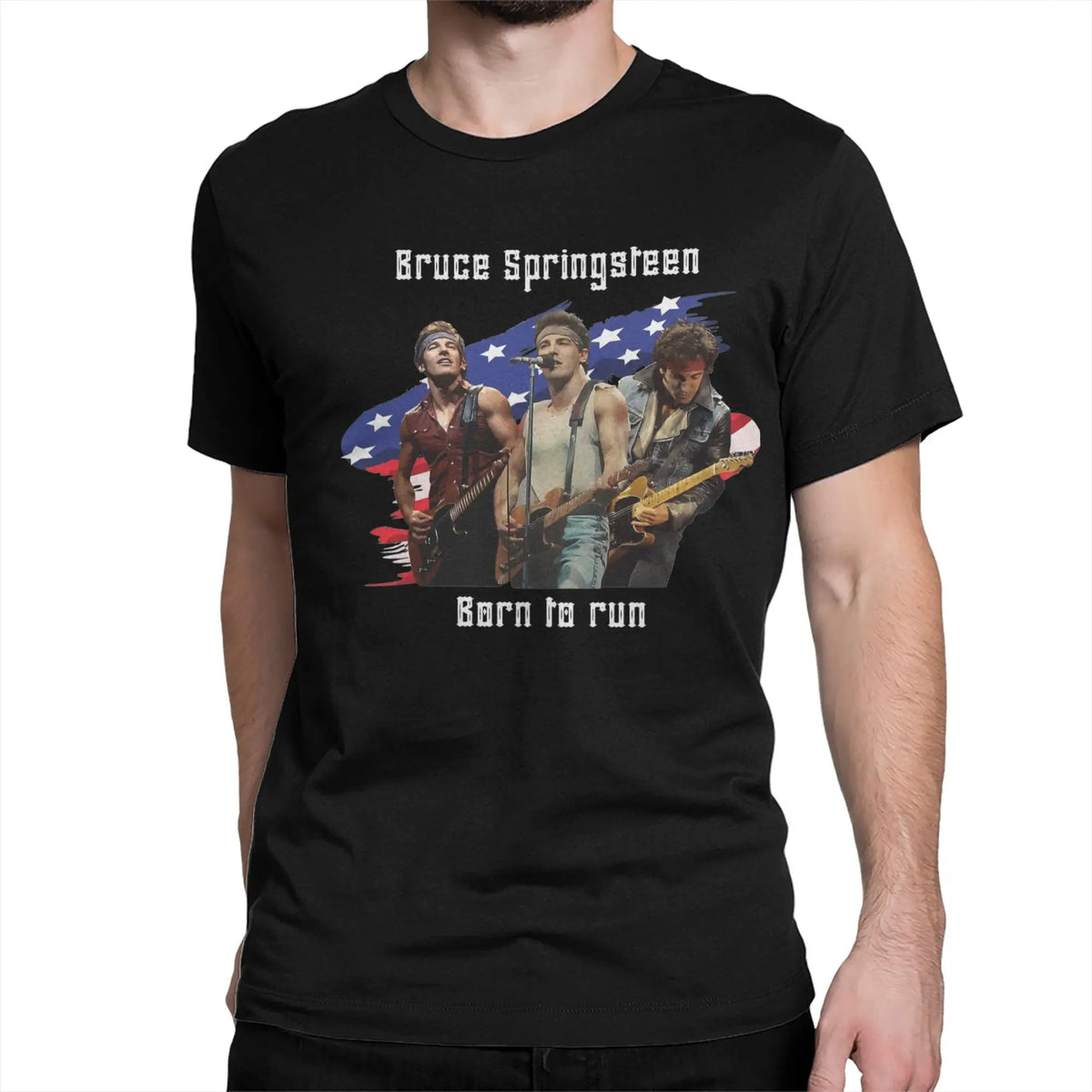 Bruce Heavy Metal T-Shirt for Men Women Springsteen Awesome Pure Cotton Tee Shirt Round Collar Short Sleeve T Shirts Summer Tops