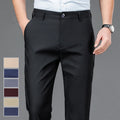 Male Pants Stretch Solid Black Smart Casual Men's Trousers Office Quick Dry Suit Pants New Spring Autumn Korean Straight Pants