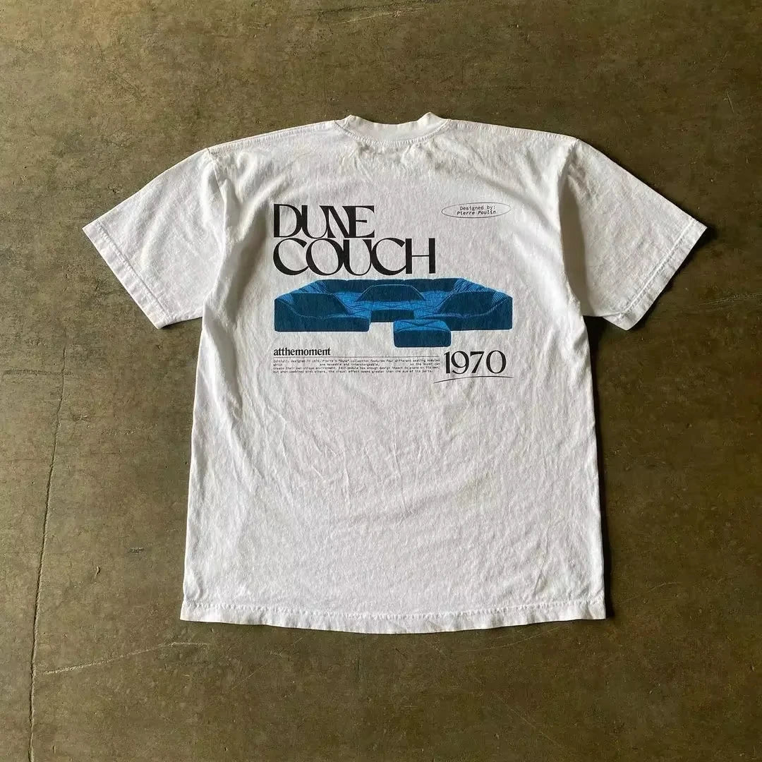 Y2K Skeleton US Dollar Street Trendy Brand T-Shirt Cotton Graphic Tee Men Women Summer Streetwear