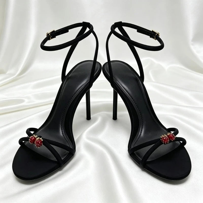 Sexy Brand Thin High Heels Women Summer New Fashion Designer Sandals Ladies Pumps Ankle Strap Elegant Banquet Party Shoes Female
