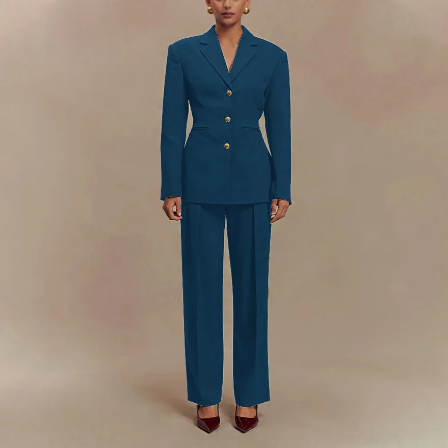2025 Slim Fit Women Suit Customized Single-breasted Notch Lapel 2Pieces(Jacket+Pants) Business Office Lady Stretch Set