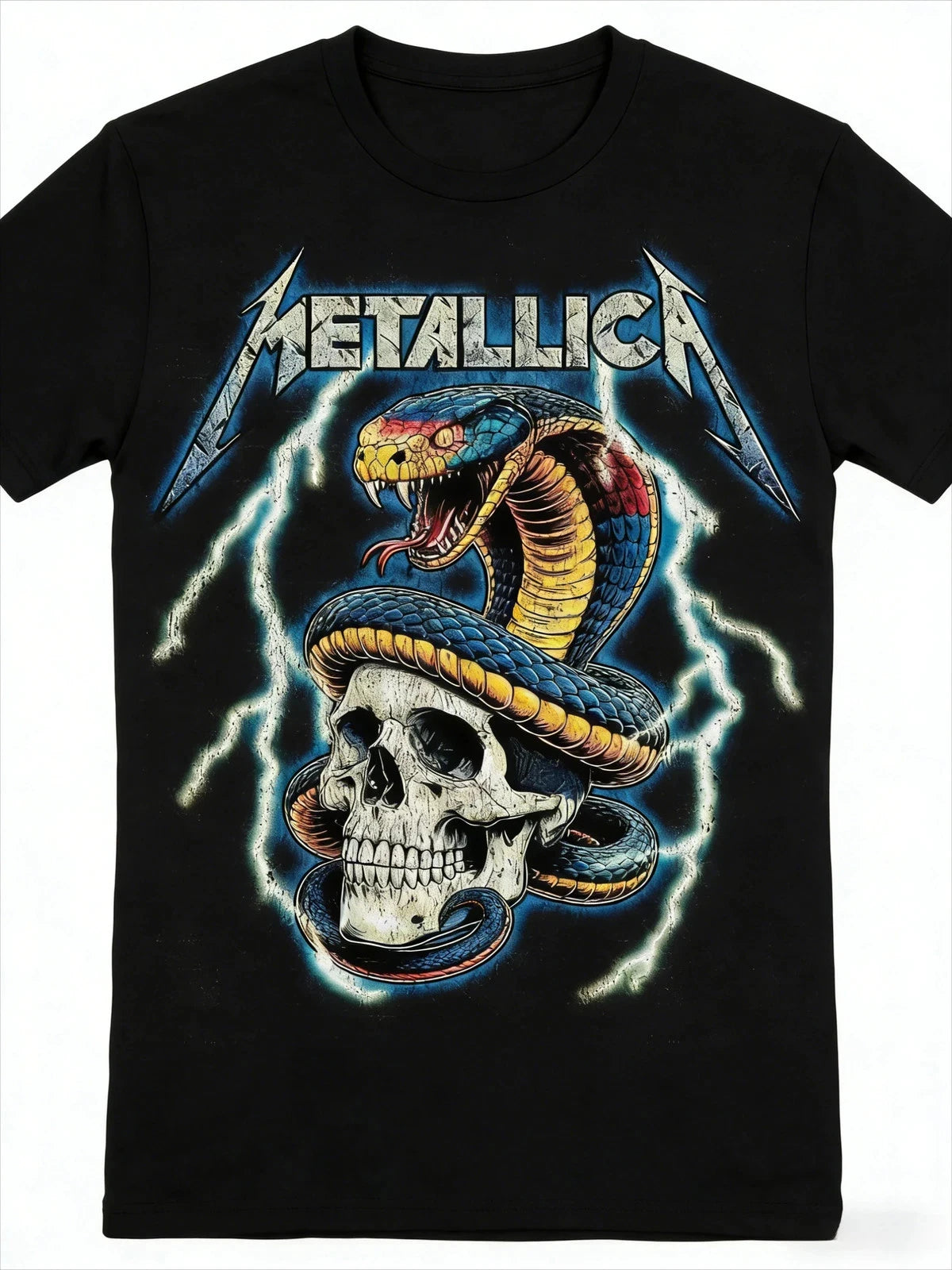 Metallica Band T-Shirt Cotton Graphic Tee Men Women Summer Streetwear Top