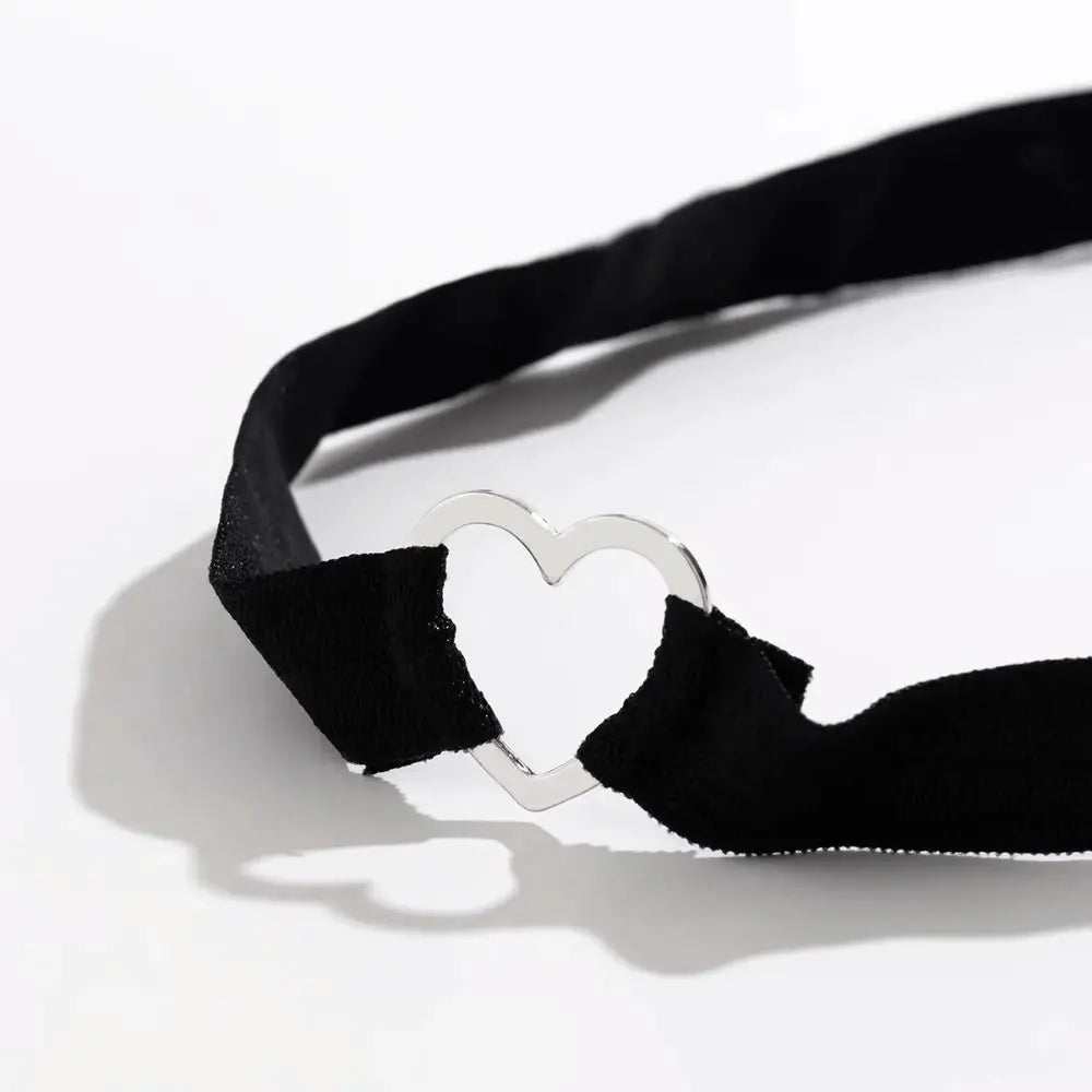 Gothic Accessories Heart Leg Chain Elastic Thigh Harness Leg Garter Straps Goth Punk Body Jewelry Women