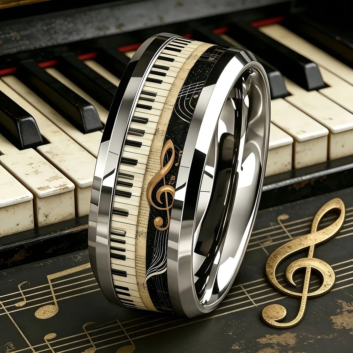 Vintage Gothic Halloween Castle Moon Bat Ring Hiphop Stainless Steel Rings For Men Wedding Party Jewelry Valentine's Day Gift