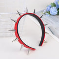 Gothic Punk Headband for Girls Decorative Rivets Lace Fancy Halloween Cosplay Accessories Women Gift Ideas