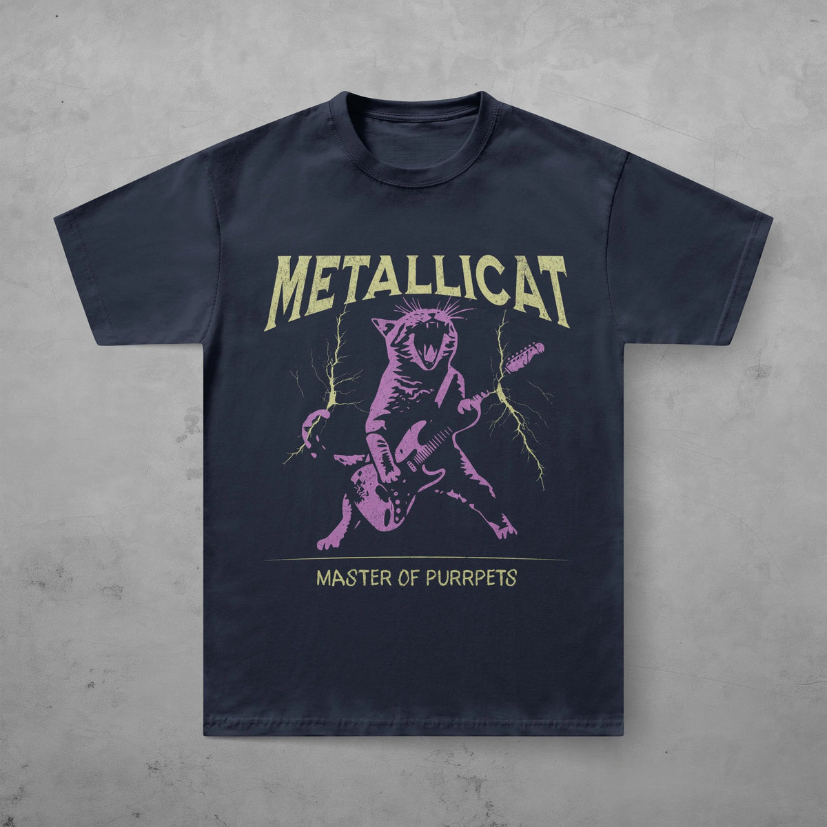 2026 Metallica Metallicat T-shirt Men and Women Summer Gothic Clothing Fashion Casual Round Neck Short Sleeved Top Streetwear