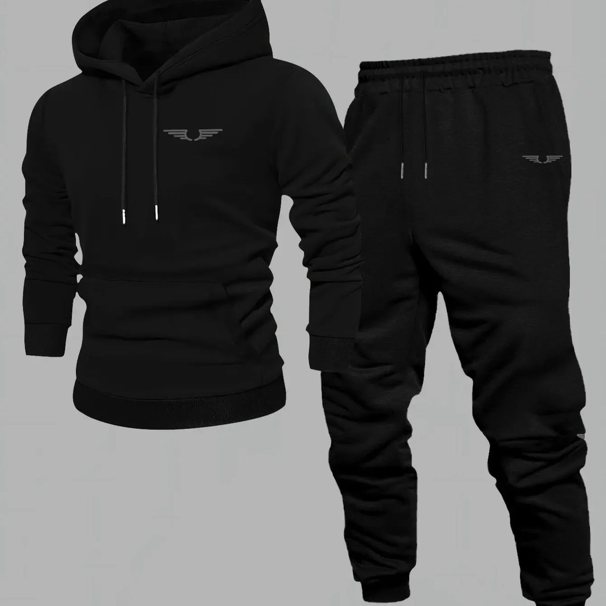 Trendy Printed Men's and Women's Hoodies and Jogging Pants, Fashionable Street Style, Outdoor Fitness and Leisure