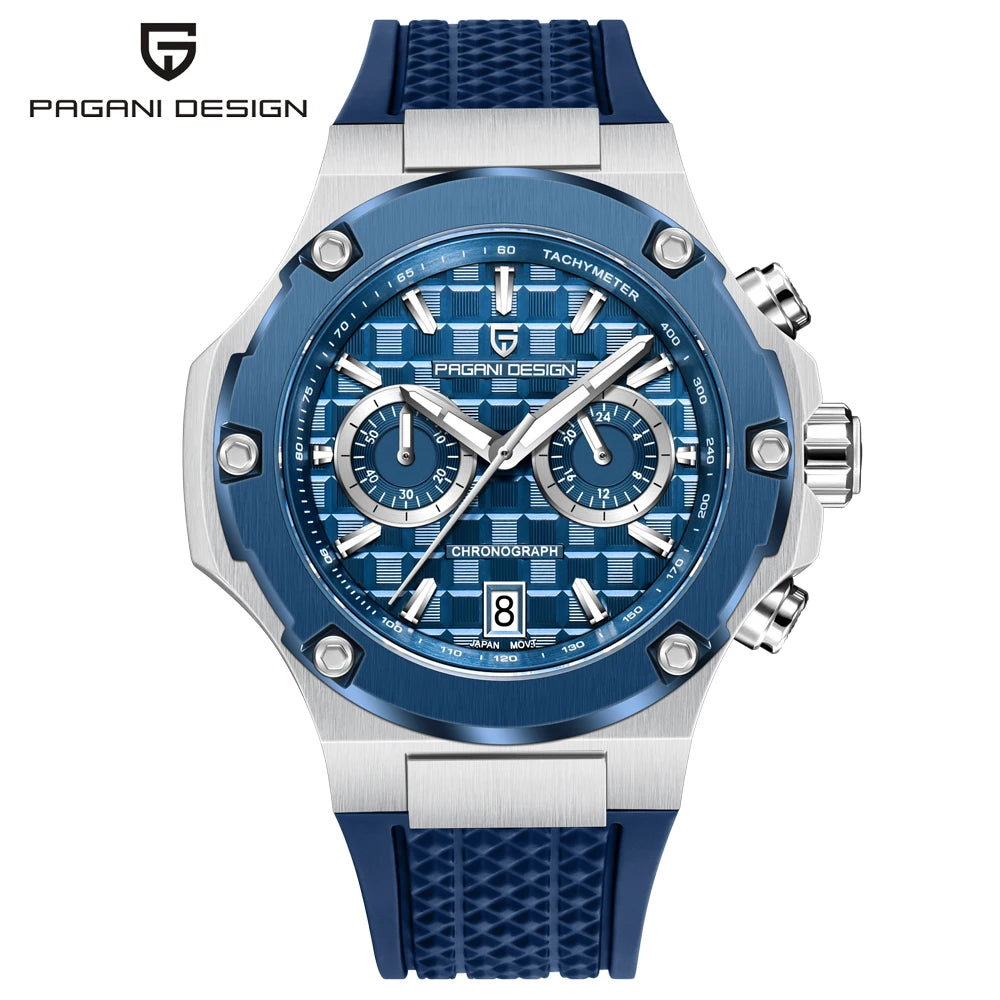 2026 New PAGANI DESIGN Men's Quartz Watches Top Luxury Speed Sports Chronograph Watch Men Waterproof Luminous AR Sapphire Clock