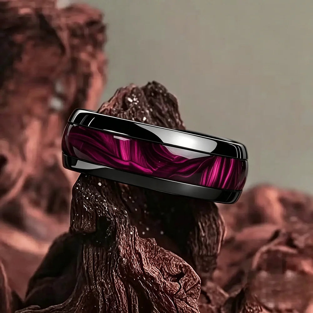Vintage Gothic Halloween Castle Moon Bat Ring Hiphop Stainless Steel Rings For Men Wedding Party Jewelry Valentine's Day Gift
