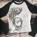 Graphic Tees Y2k Clothes Women Trashy Y2k 2000s Tops T Shirt for Women Long Sleeve Woman Clothing Shoujo Girl Style Harajuku Emo