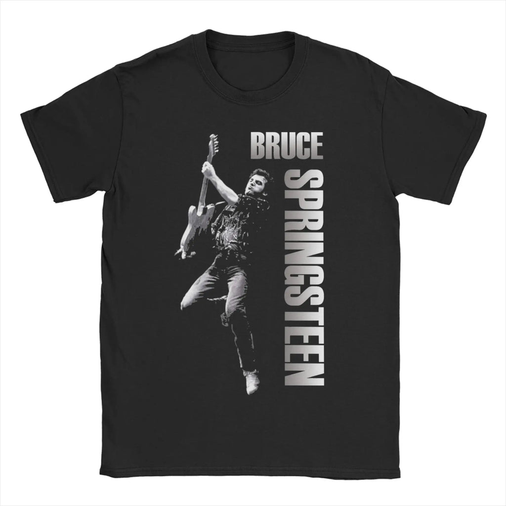 Bruce Heavy Metal T-Shirt for Men Women Springsteen Awesome Pure Cotton Tee Shirt Round Collar Short Sleeve T Shirts Summer Tops