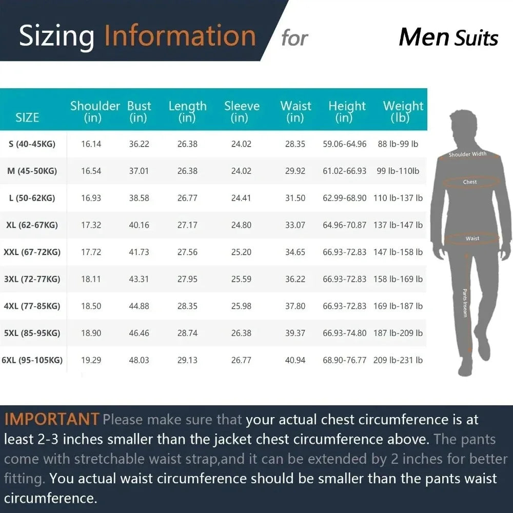 Men Slim Fit 3 Pieces Suit Set Lightweight Business Office Party Blazer Vest Pants Formal Male Tuxedo Suit For Prom Daily Wear