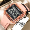 POEDAGAR Fashion Top Digital Men Watch Week Date Alarm Man Wristwatch Waterproof LED Electronic Sports Men's Watches Male Reloj