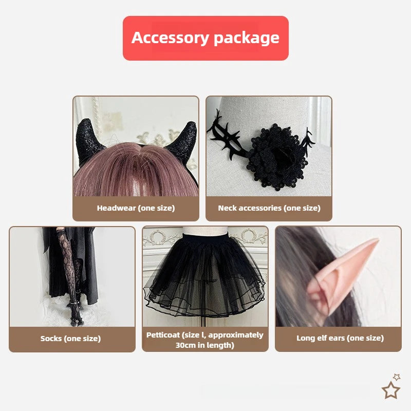 Gothic Witch Costume Y2K Aesthetic Victorian Vampire Bride Dress for Women Vintage Long Tail Cosplay Costume Halloween Party